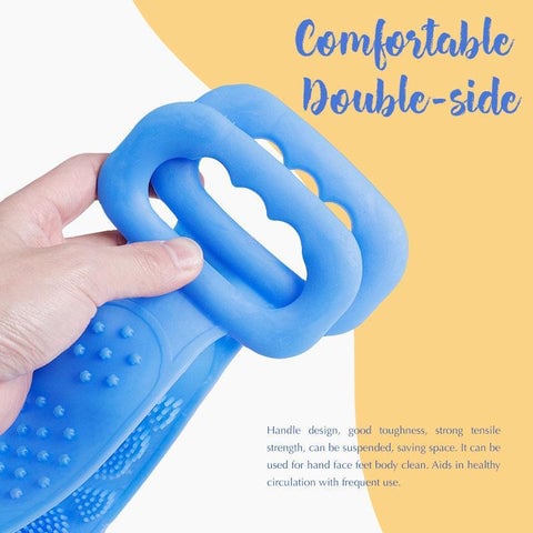 Arenzza HydratBath silicone body cleansing brush with textured surface for gentle skin exfoliation and cleansing.
