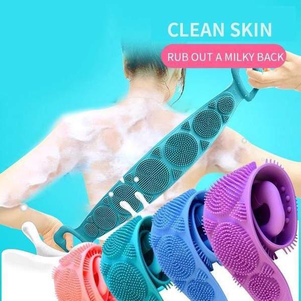 Arenzza HydratBath silicone body cleansing brush with a textured surface for gentle skin exfoliation and cleansing.