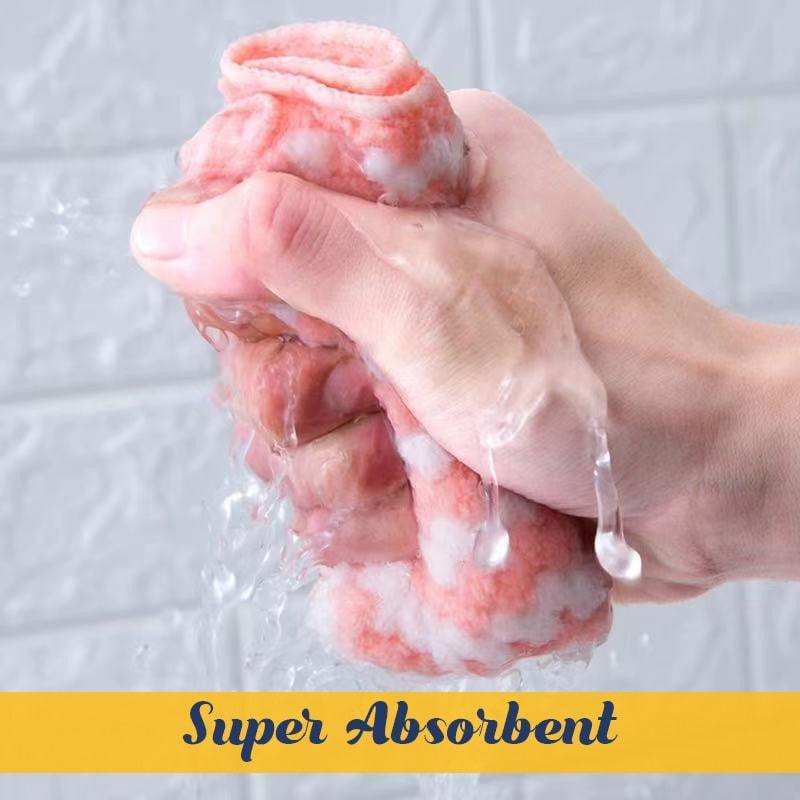 Arenzza microfiber cleaning rag for houseware and kitchen, showing a soft, absorbent cloth ideal for cleaning surfaces.
