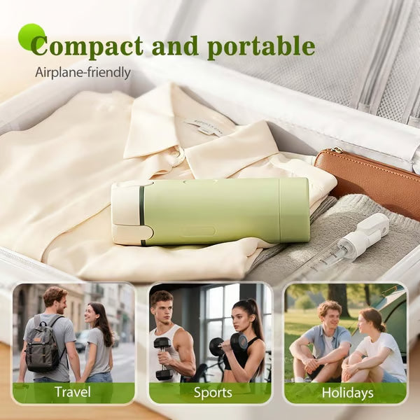 Arenzza 4-in-1 refillable travel dispenser bottles for liquids, with transparent containers and secure caps, ideal for travel.