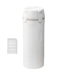 Arenzza 4-in-1 refillable travel dispenser bottles for liquids, soap, shampoo, and conditioner in a compact kitchen and houseware set.