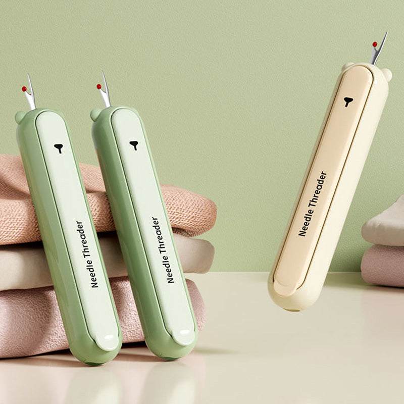 Arenzza 2-in-1 threading and seam-ripping tool, houseware and kitchen tool with a metal handle and multiple functions.
