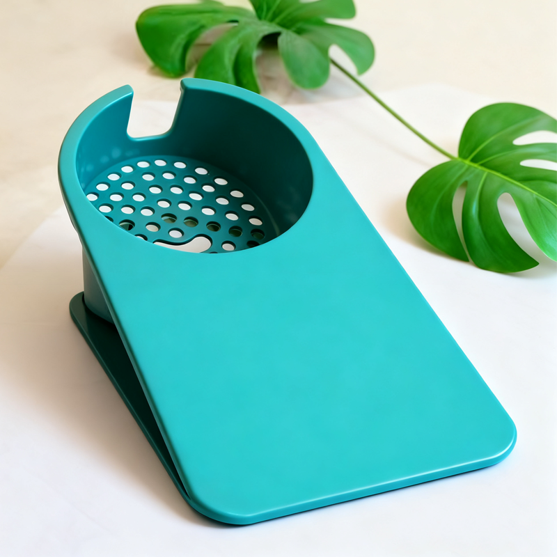 Arenzza clip-on desk cup holder attached to a desk edge, holding a coffee mug in a houseware and kitchen setting.