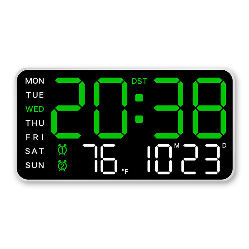 Arenzza multifunctional LED digital wall clock with modern design, displaying time in a sleek digital format for contemporary homes.