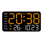 Aarenza multifunctional LED digital wall clock with modern design, displaying time in a sleek, decorative style for contemporary homes.