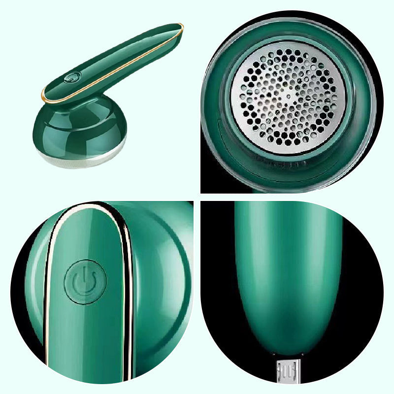 Arenzza rechargeable hairball trimmer for household use, with a sleek design and multiple attachments for fabric and furniture grooming.