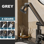 Arenzza hot and cold dual-purpose universal faucet for kitchen and houseware, shown installed with visible handles and spout.