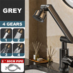 Arenzza hot and cold dual-purpose universal faucet for kitchen or bathroom, featuring a sleek chrome finish and versatile design.