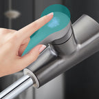 Arenzza single-hole bathroom faucet with pull-out sprayer, sleek chrome finish, installed on a modern bathroom sink.