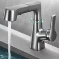 Arenzza single-hole bathroom faucet with pull-out sprayer, modern houseware kitchen fixture in polished chrome finish.