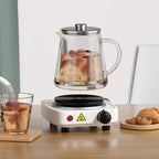Arenzza multi-functional electric cooking stove with control knobs and compact design for home kitchen use.