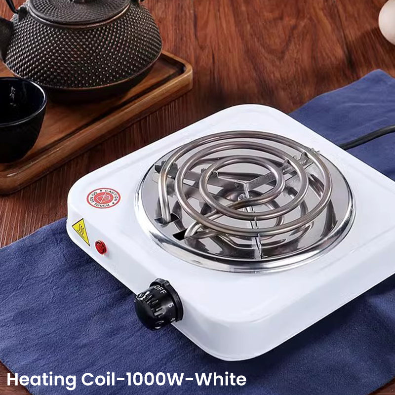 Arenzza multi-functional electric stove for home cooking, compact houseware kitchen appliance with control knobs and cooking surface.