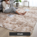 Aarenza gradient color plush floor mat for houseware and kitchen, soft and cozy with vibrant color blending.
