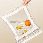 Transparent food-grade reinforced double-seal bags from Arenzza, designed for secure storage in kitchen and houseware use.