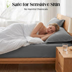 Aarenzza 3-piece soft sheet set for houseware and kitchen, featuring smooth, secure fit sheets in a cozy bedroom setting.