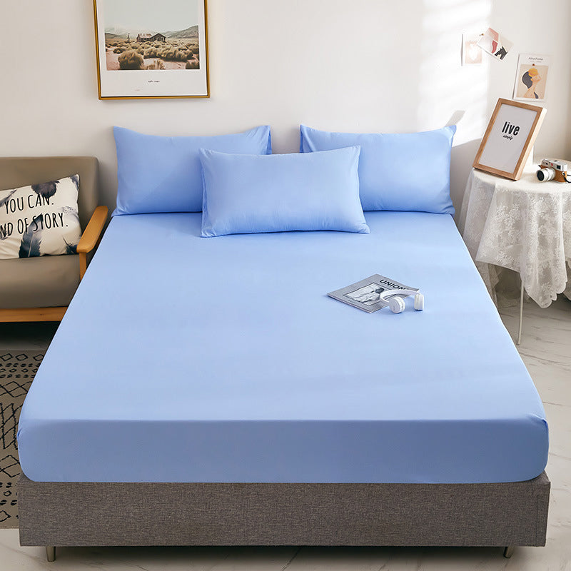 A set of three soft, fitted sheet sets from Arenzza with easy and secure fit, designed for household and kitchen use.