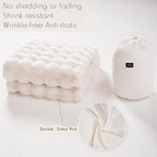 Aarenza plush rabbit and milk velvet cover blanket in warm, thickened fabric for cozy houseware and kitchen use.
