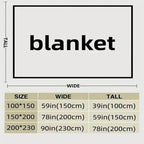 Arenzza plush and milk velvet blanket with thickened rabbit plush design, ideal for cozy home and kitchen comfort.