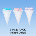 Three mixed-color Arenzza floating lint mesh laundry bags for houseware and kitchen use, ideal for delicate laundry protection.