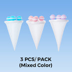 Three mixed-color Arenzza floating lint mesh laundry bags for houseware and kitchen use, ideal for delicate laundry protection.