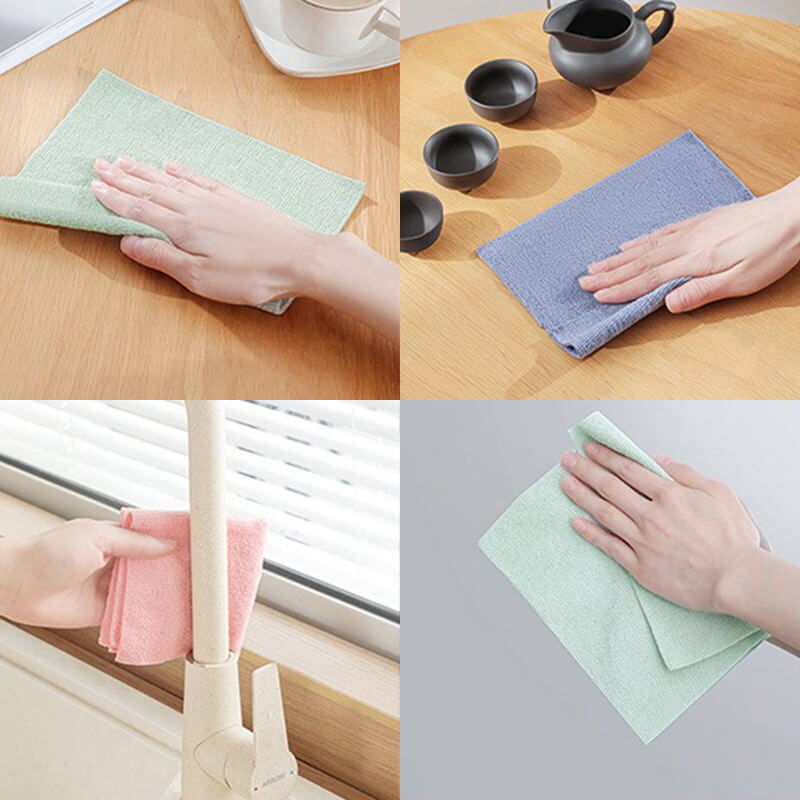 A set of 20 reusable microfiber paper towels from Arenzza, kitchen houseware, with soft, absorbent cloths for cleaning and drying.