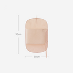 Arenzza dust-proof compression clothing cover in a clear, spacious wardrobe organizer bag for space-saving storage of clothes.