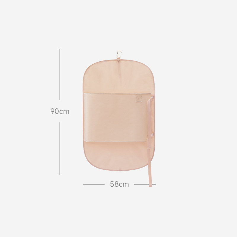Arenzza dust-proof compression clothing cover in a clear, spacious wardrobe organizer bag for space-saving storage of clothes.