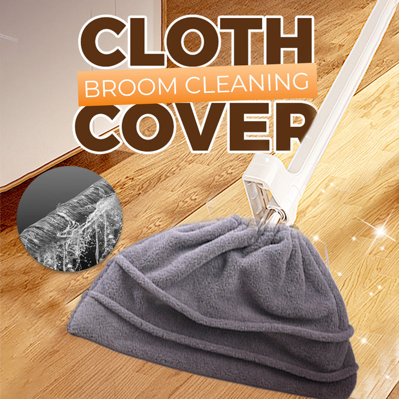 Arenzza reusable broom cleaning cloth cover for houseware and kitchen, shown attached to a broom for cleaning purposes.
