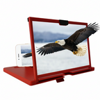 Arenzza HD mobile phone screen magnifier with adjustable stand, designed for clearer viewing of phone screens in a houseware and kitchen setting.