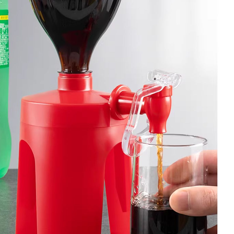 Aarenza handheld carbonated drinks machine in black, designed for making fizzy beverages at home, with control buttons and spout.