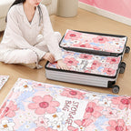 A set of Arenzza space-saving vacuum storage bags for houseware and kitchen organization, shown with sealed bags on a countertop.