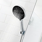 Arenzza high-pressure rainfall shower head with 360° adjustable angle, easy-clean nozzles, universal fit, ideal for refreshing showers