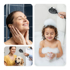Arenzza high-pressure rainfall shower head with adjustable angle, easy-clean nozzles, universal fit, ideal for refreshing showers