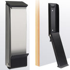 Arenzza magnetic stainless steel door stopper mounted on a wall, designed to hold doors open securely in houseware and kitchen settings.