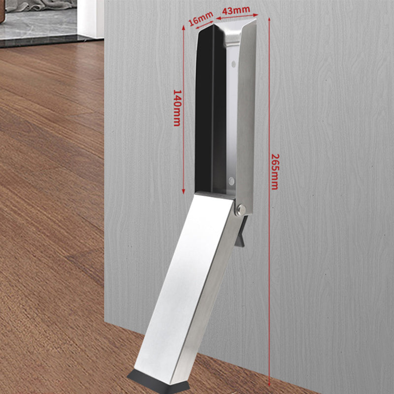 Arenzza magnetic stainless steel door stopper mounted on a door frame, designed to hold doors open securely in a houseware and kitchen setting.