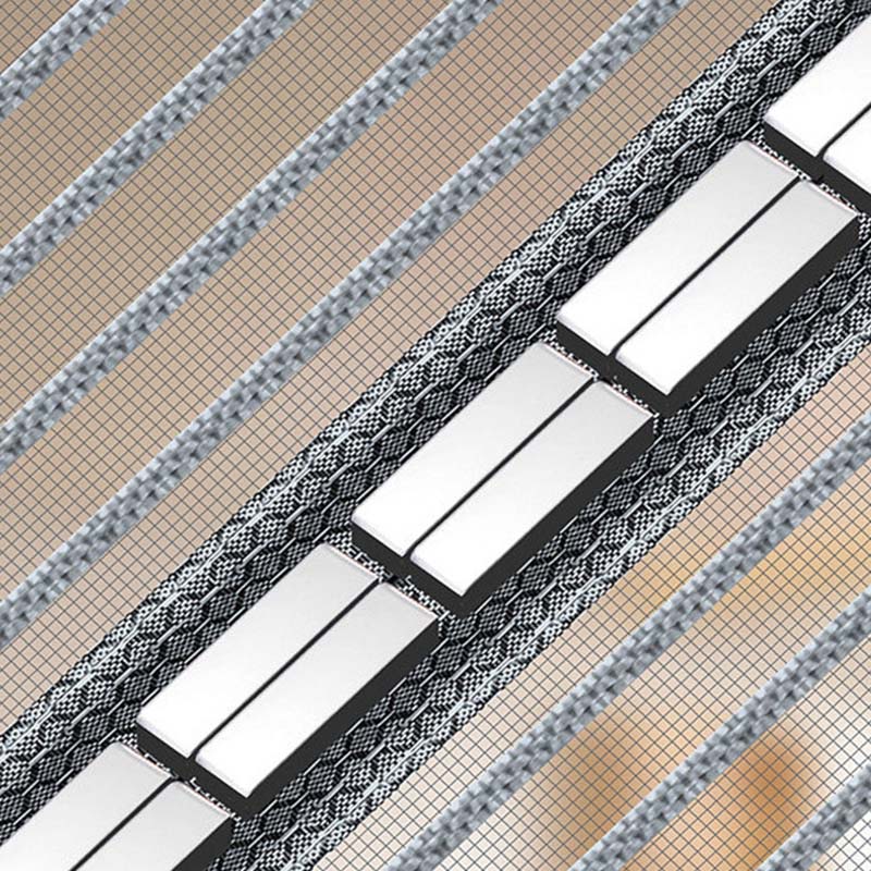 Aarenza heavy-duty magnetic screen door with self-sealing, pet-friendly design, installed on a door frame for bug prevention and fresh air.