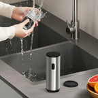 Arenzza electric pepper and salt grinder set on a kitchen countertop, showing adjustable grinding mechanisms and modern design