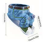 Arenzza 3D jeans-shaped flower pot for houseware and kitchen, featuring a creative denim design with plants inside.