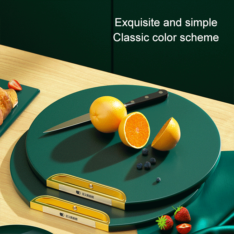 Arenzza antibacterial double-sided standing chopping board with handles, designed for kitchen food prep and easy storage.