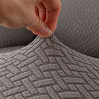 Aarenzza waterproof chair seat cover for dining room, made of durable fabric, fitting snugly over a dining chair seat.