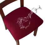Aarenza waterproof chair seat cover for dining room, made of durable fabric, fits standard dining chairs, protects against spills and stains.