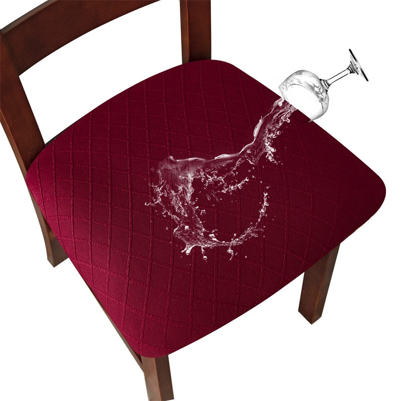 Aarenza waterproof chair seat cover for dining room, made of durable fabric, fits standard dining chairs, protects against spills and stains.