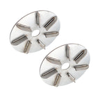 Arenzza labor-saving pig hair remover scraper disc for houseware and kitchen, featuring a circular stainless steel design with textured surface.