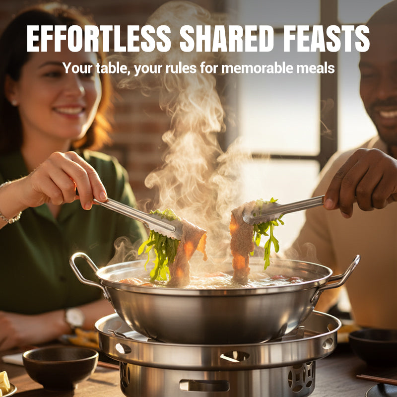 Arenzza windproof alcohol stove with pot for camping and outdoor cooking, compact houseware and kitchen appliance.