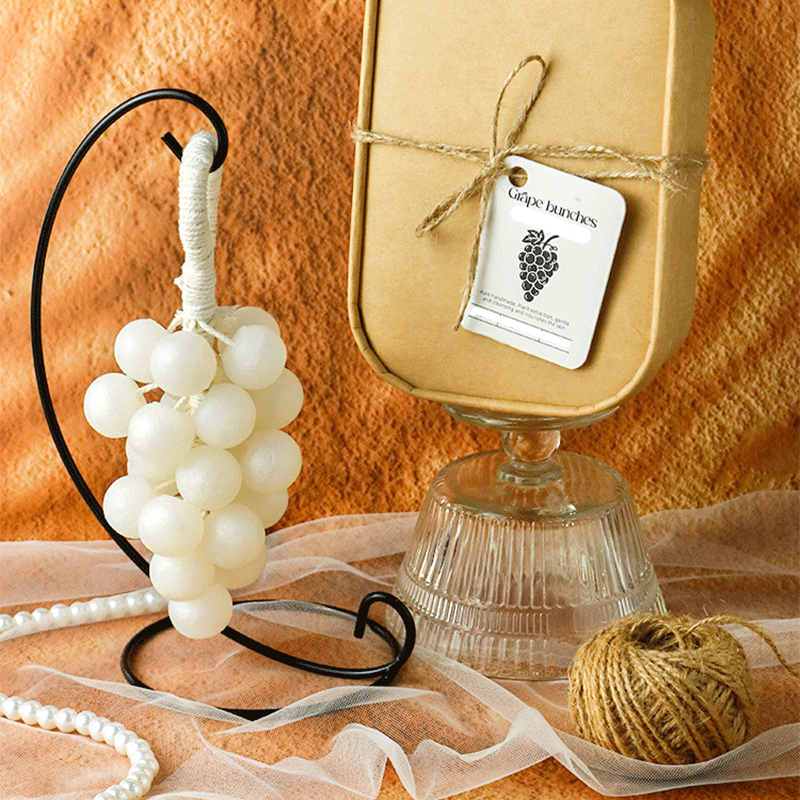 Arenzza artisan strawberry and grape cluster soap with realistic fruit shapes for houseware and kitchen use.