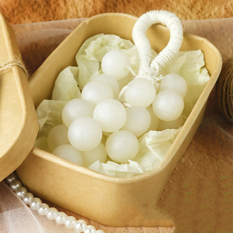 Arenzza artisan soap shaped like strawberry and grape clusters, featuring detailed fruit textures, perfect for houseware and kitchen decor.