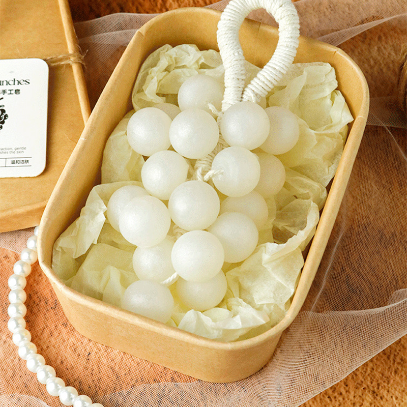 Arenzza artisan strawberry and grape cluster soap with realistic fruit shapes, perfect for houseware and kitchen decor.