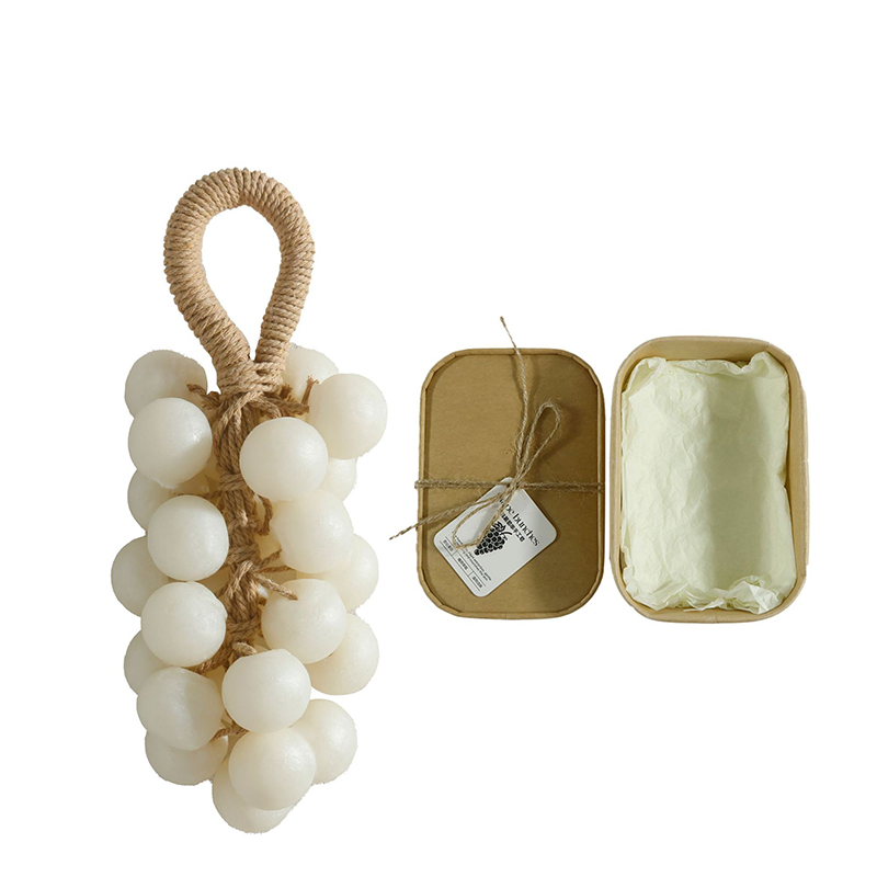 Arenzza artisan strawberry and grape cluster soap with fresh fruit and floral design, perfect for houseware and kitchen decor.