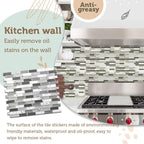 Acrystal tile self-adhesive 3D wall sticker from Arenzza, showcasing a decorative, reflective surface for home interior walls.