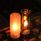 Arenzza USB Realistic Flame Ambient Lamp showcasing a cozy, flickering flame effect in a sleek houseware and kitchen design.
